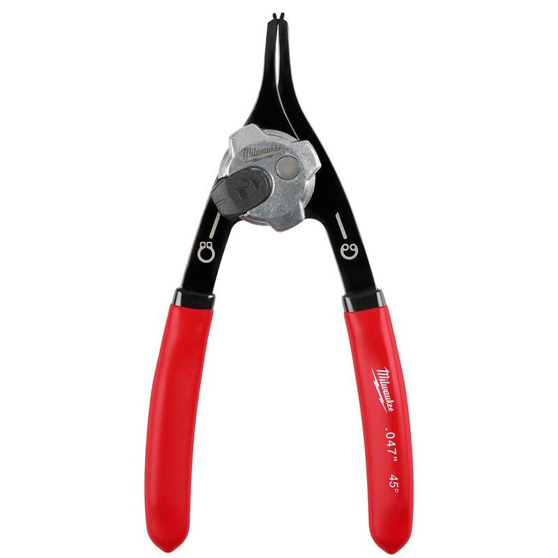 Pinzas para anillos de retención convertibles de 0.047 pulgadas Milwaukee - 45° - 48-22-6534