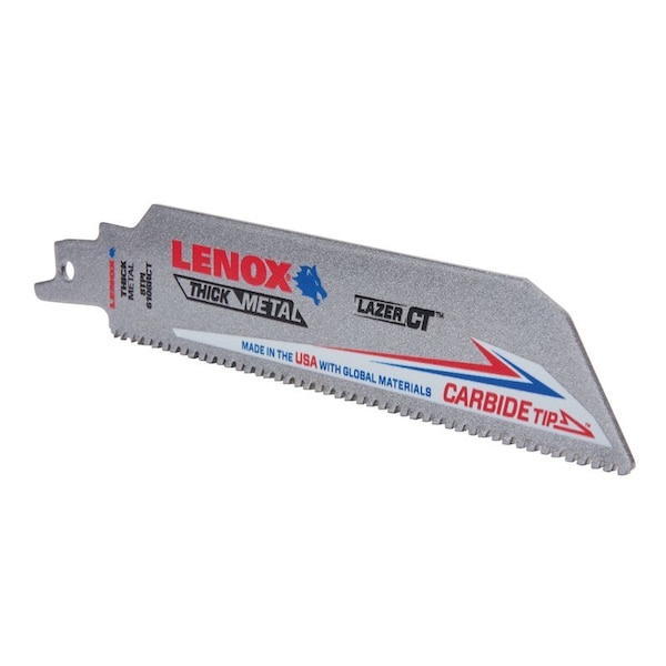Irwin Lenox Lazer CT 6 in. Carbide Tipped Reciprocating Saw Blade 8 TPI 1 pc - 2014220