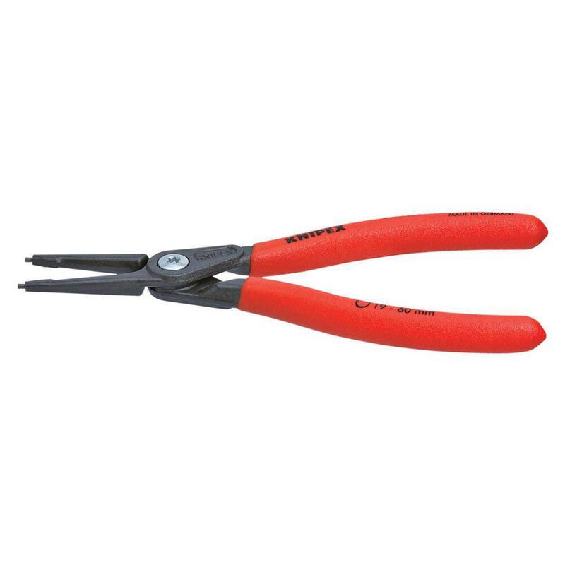 KNIPEX 5-1/2 in. Pinzas para anillos de presión de precisión para circlip interno recto Tamaño 0 - 48 11 J0.