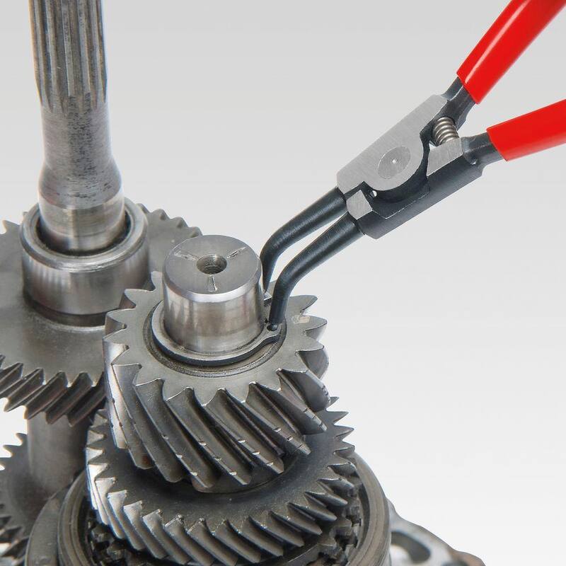KNIPEX 7-1/4 pulgadas, pinzas para anillos de retención externos con ángulo de 45 grados - 46 31 A22