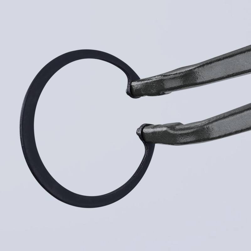 Pinzas de anillo de retención de precisión KNIPEX con limitador interno de 90 grados en ángulo-con apertura ajustable - 48 41 J31