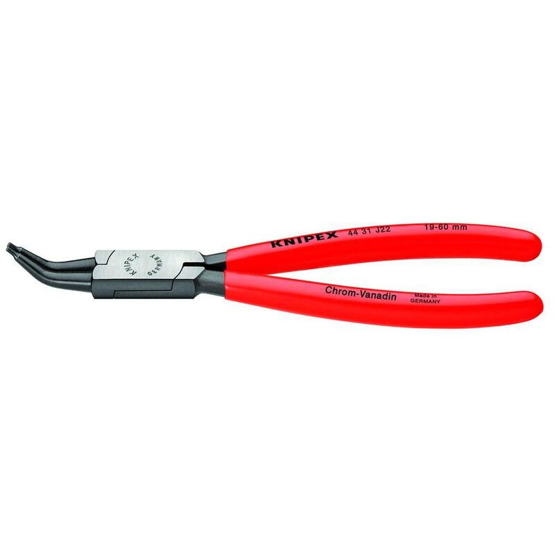 KNIPEX 7-1/4 in. 45 grados Angulado Plier interno de anillo de retención - 44 31 J22