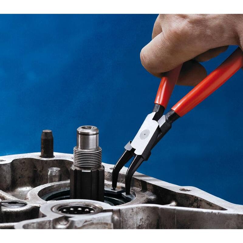 KNIPEX 7-1/4 in. 45 grados Angulado Plier interno de anillo de retención - 44 31 J22