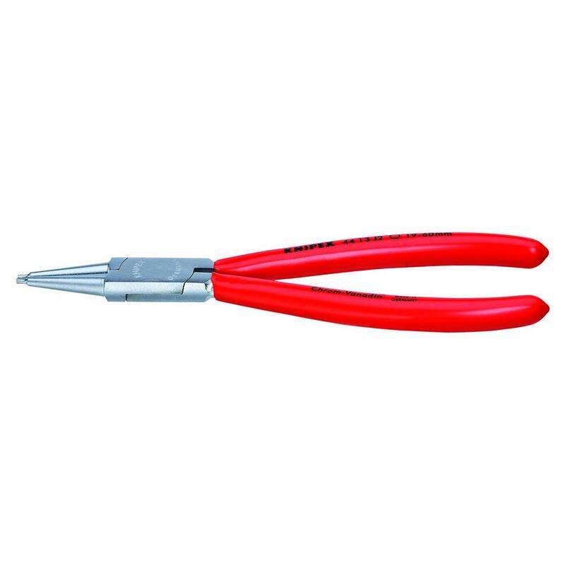 KNIPEX 9 pulgadas. Pinzas rectas internas para anillos de presión para orificios de 1-37/64 pulgadas a 3-15/16 pulgadas - 44 13 J3
