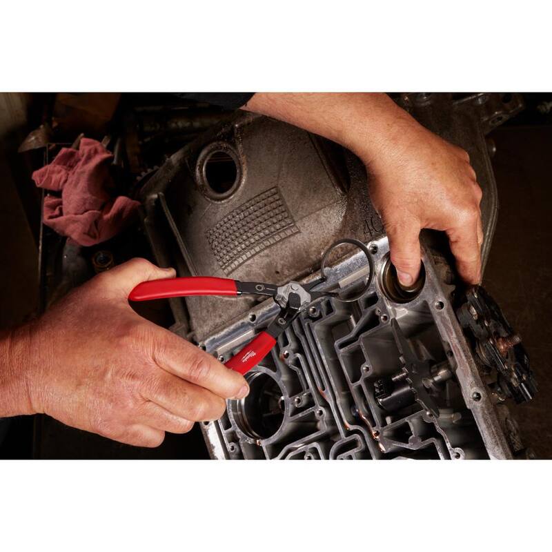 Pinzas para anillos de seguridad convertibles de 45° de Milwaukee de 0.070 pulgadas - 48-22-6537
