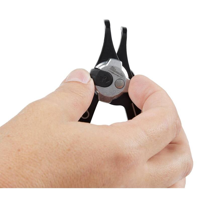 Pinzas para anillos de seguridad convertibles de 45° de Milwaukee de 0.070 pulgadas - 48-22-6537