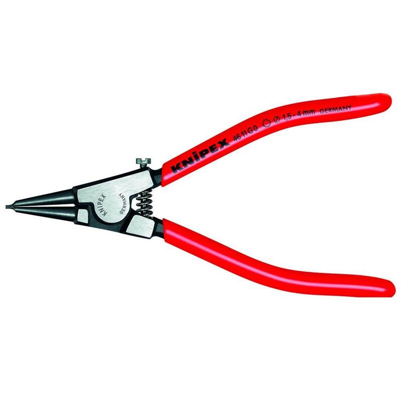 Pinzas para anillos de retención externos rectos de 5-1/2 pulgadas KNIPEX - 46 11 G0