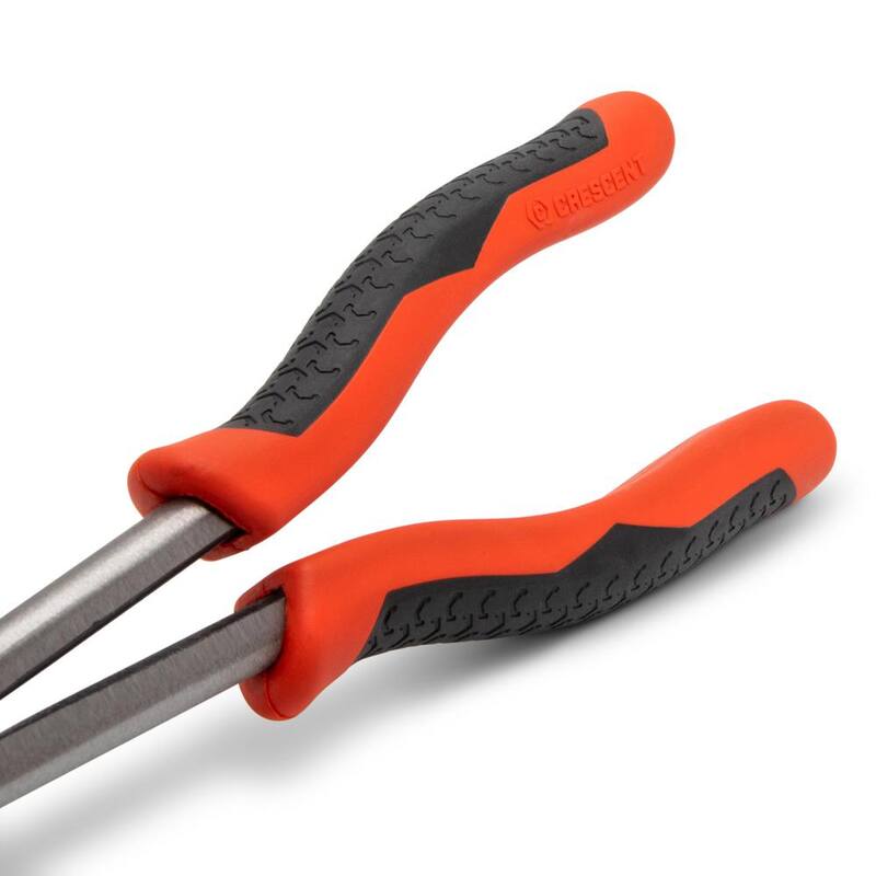 Pinzas de punta larga de doble compuesto de alcance largo Crescent 13 pulg. X2 con mango de material dual - PSX200C.