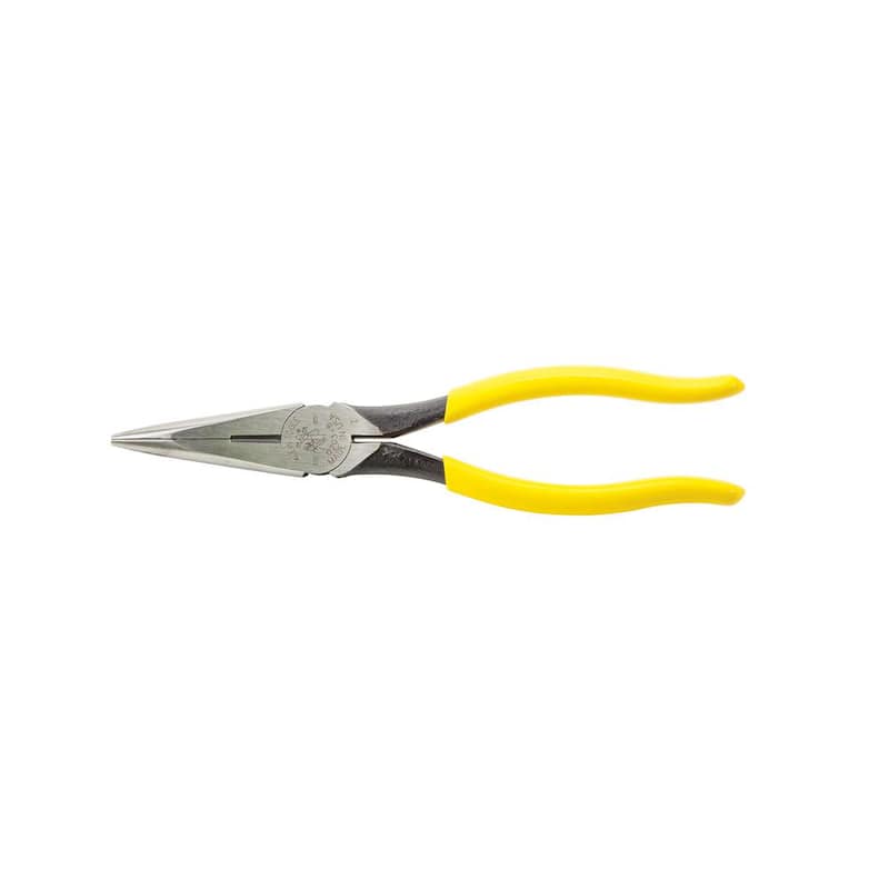 Herramientas Klein 8 pulgadas. Pinzas de corte lateral de nariz larga resistente - D203-8