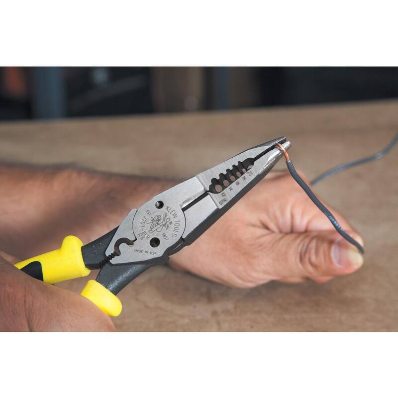 Pinzas para usos múltiples Klein Tools de 8-3/8 in, con crimpadora - J2078CR
