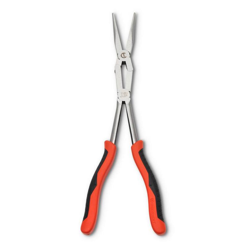 Pinzas de nariz doblada de doble compuesto largo Crescent 13 in. X2 con mango de material dual - PSX201C-06