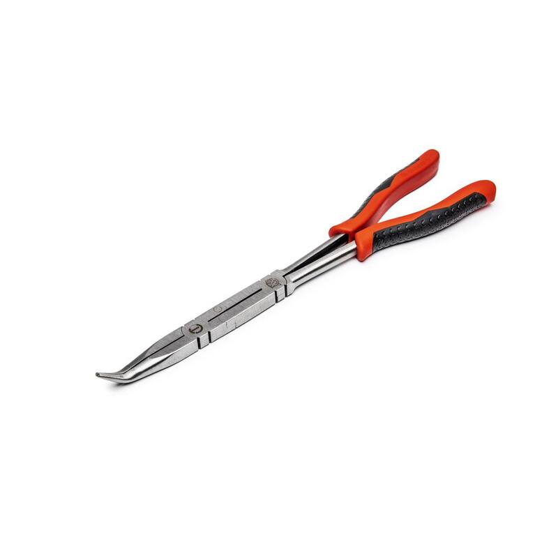 Pinzas de nariz doblada de doble compuesto largo Crescent 13 in. X2 con mango de material dual - PSX201C-06