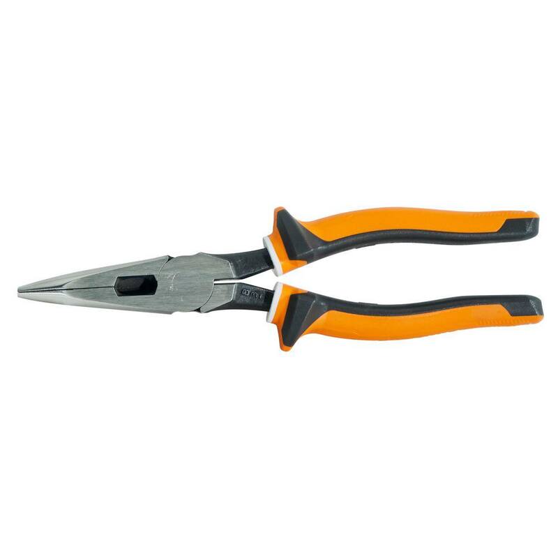 Pinzas cortadoras de corte lateral Klein Tools, de nariz larga, 8 pulgadas, delgadas y aisladas - 2038EINS