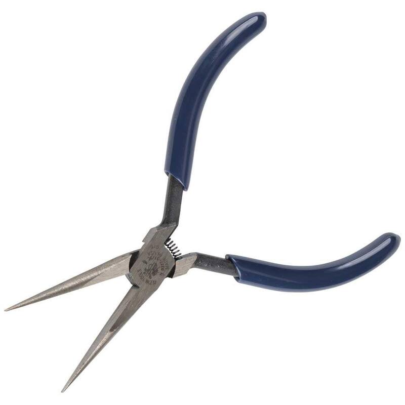 Pinzas de punta larga y delgada de 5 pulgadas de Klein Tools - D327-5 1/2C