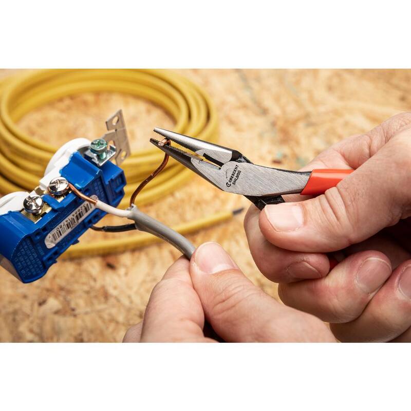 Pinza de punta larga mini de 5 pulgadas Crescent con agarre sumergido - 5MLNDG