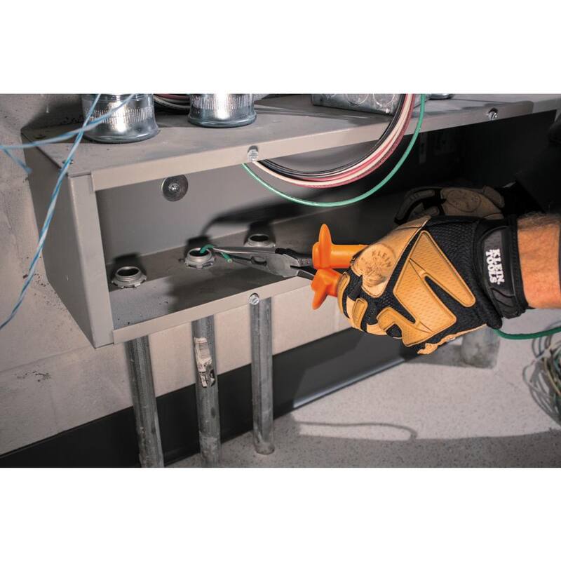 Pinzas cortadoras de aislamiento de 8 pulgadas Klein Tools de largo alcance y alta resistencia - D203-8-INS