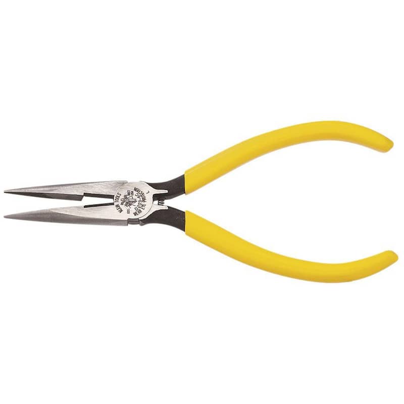 Pinzas de corte lateral de nariz larga estándar de 6 pulgadas Klein Tools con resorte - D203-6C.