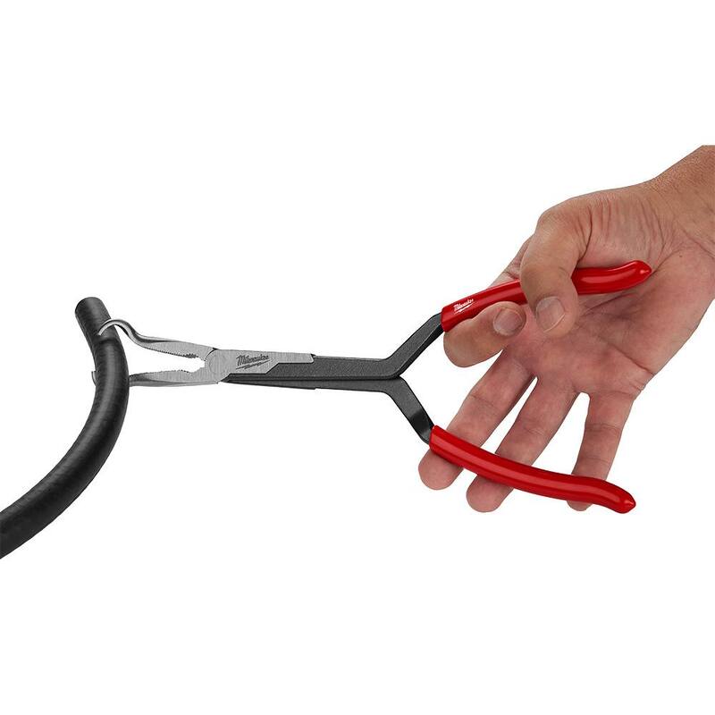 Pinzas de Aguja Largas Milwaukee de 13 pulgadas con Agarre para Manguera de 3/4 de Pulgada y Agarre Antideslizante - 48-22-6562