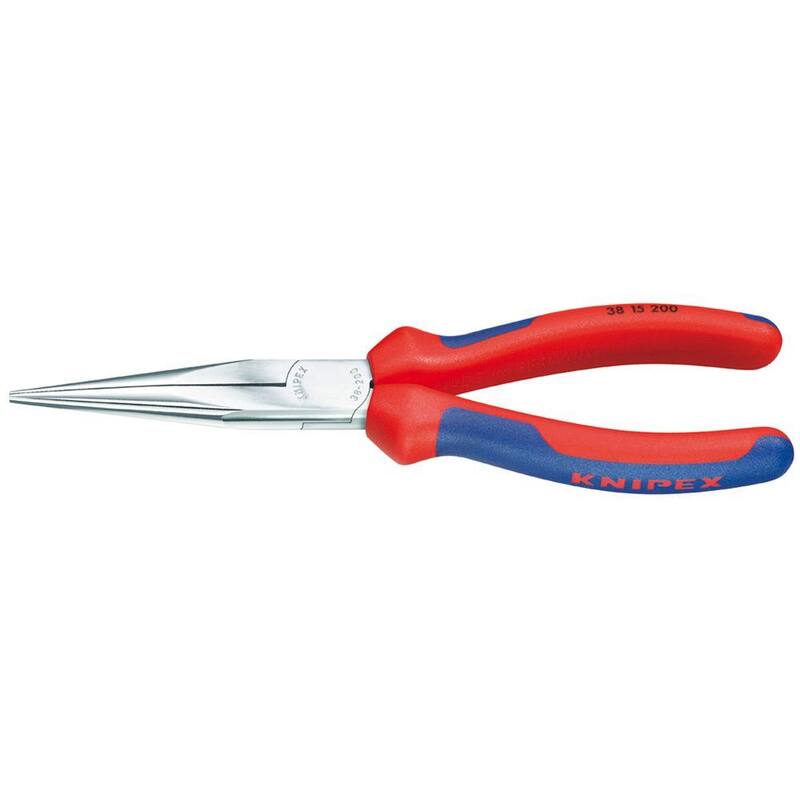 Pinzas de punta larga KNIPEX de 8 pulgadas con agarre ergonómico - 38 15 200