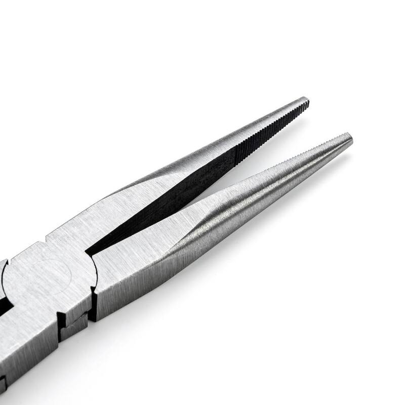 Juego de pinzas GEARWRENCH Double-X de punta larga recta y doblada a 45° con mango largo y cubierto (2 piezas) - 82106-06