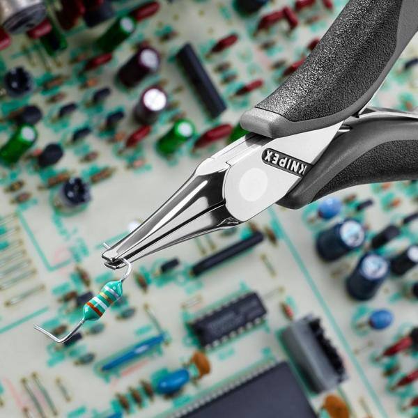 Pinzas eléctricas para electrónica KNIPEX de 4-1/2 pulgadas - 35 12 115 ESD