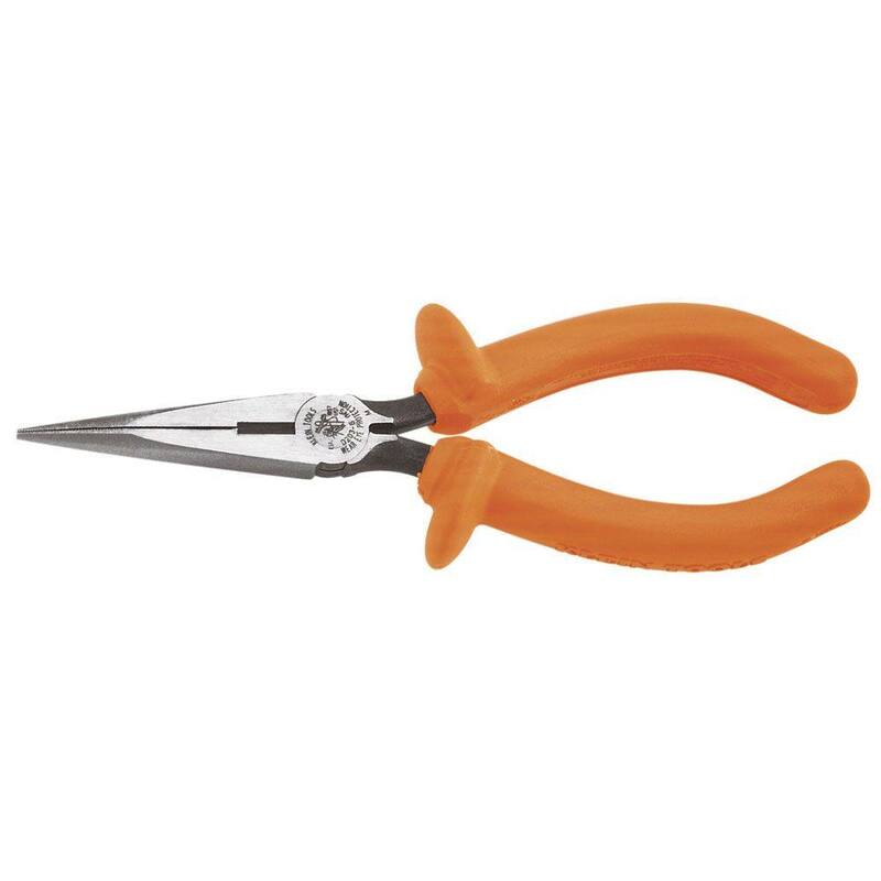 Herramientas Klein 6 pulgadas. Alicates de corte lateral con aislamiento estándar de nariz larga - D203-6-INS