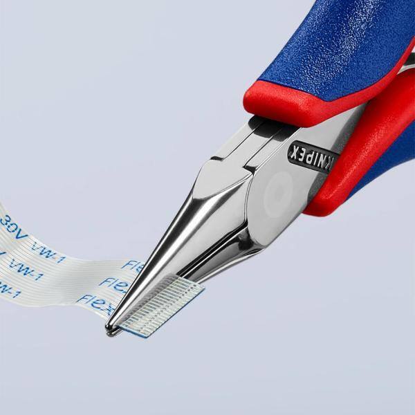 

Pinzas para electrónica KNIPEX de 4-1/2 pulgadas con puntas planas y agarre cómodo - 35 12 115