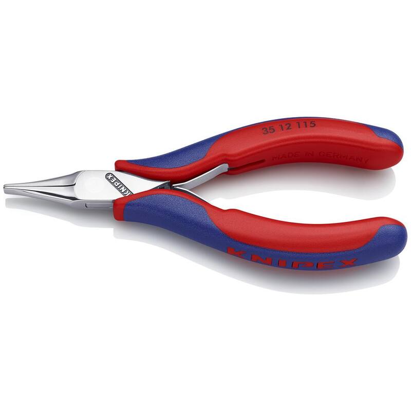 

Pinzas para electrónica KNIPEX de 4-1/2 pulgadas con puntas planas y agarre cómodo - 35 12 115