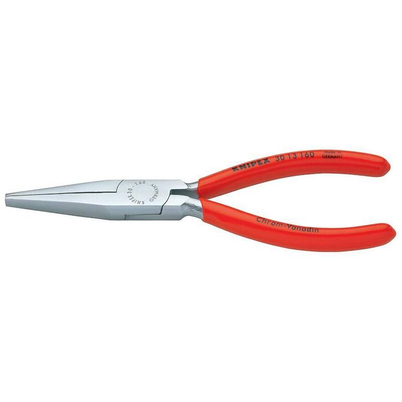 Pinzas de punta fina de 6-1/4 pulgadas KNIPEX - Puntas planas - 30 13 160