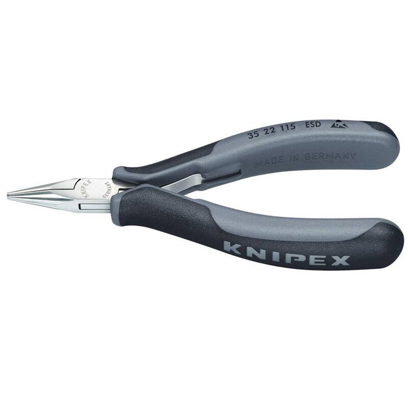 Pinzas electrónicas ESD KNIPEX de 4-1/2 pulgadas - 35 22 115 ESD