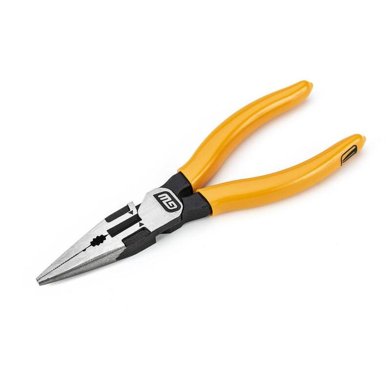 Alicate de punta larga PITBULL de 6 pulgadas con mango recubierto de GEARWRENCH - 82176-06