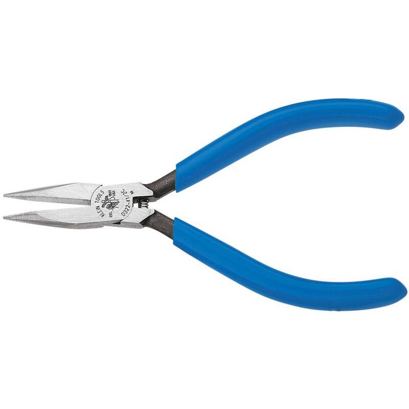 Herramientas Klein 4-3/4 pulgadas Midget Curved Chain Nose Pliers - D320-41/2C