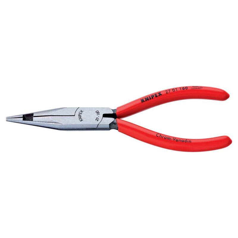 Pinzas de corte central de nariz larga al estilo de teléfono KNIPEX de 6-1/4 pulgadas - 27 01 160