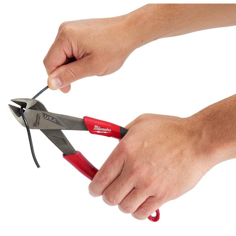 Pinzas de corte diagonal Milwaukee de 8 pulgadas con agarre cómodo - MT558