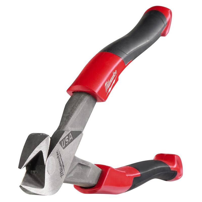 Pinzas de corte diagonal Milwaukee de 8 pulgadas con agarre cómodo - MT558