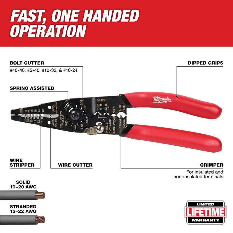 Pinzas de corte multiusos de 9 pulgadas de Milwaukee - 48-22-6579