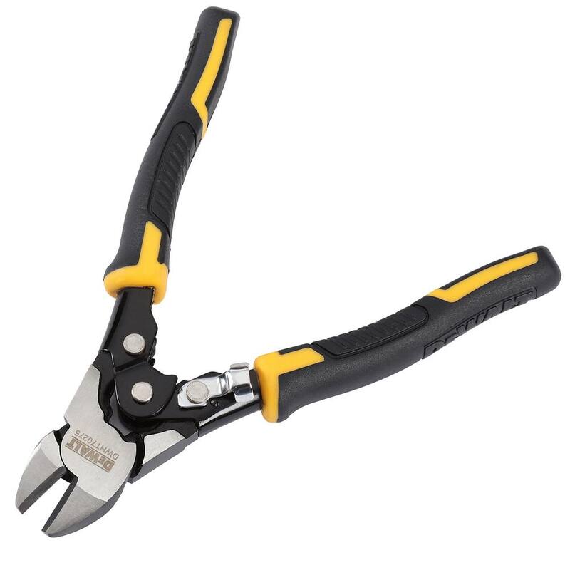 Pinzas de corte diagonal de acción compuesta DEWALT de 7.5 pulgadas - DWHT70275.