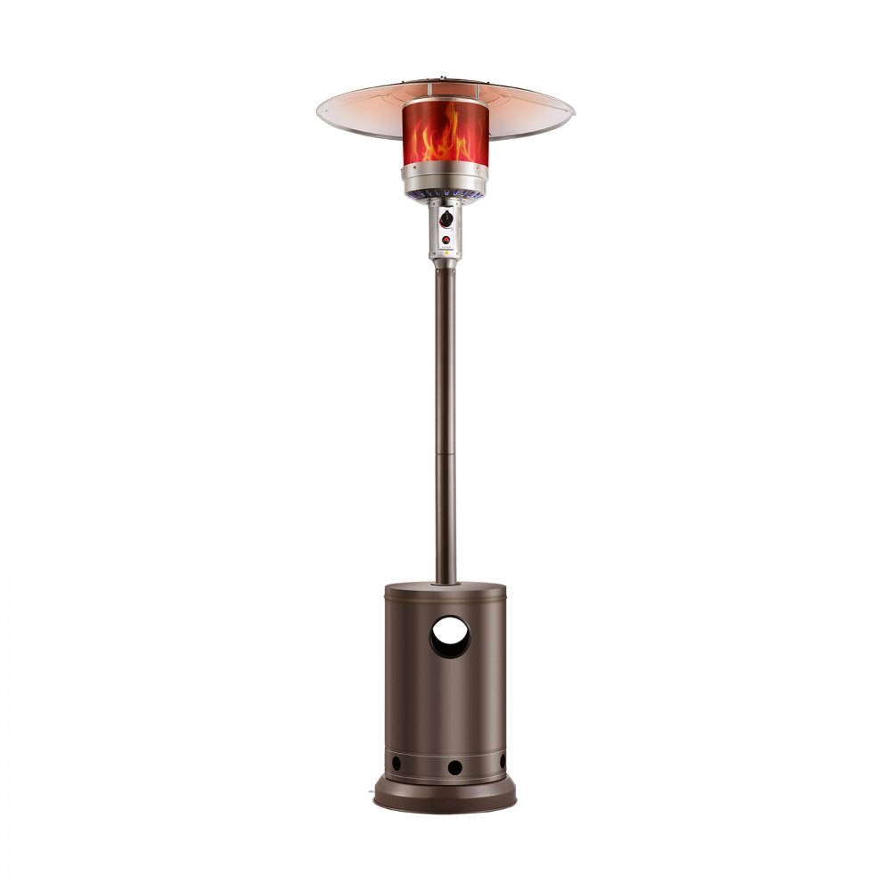 VEVOR Propane Patio Heater 50000BTU Tall Hammered w/Round Table Outdoor Bronze - GDSBWJRQSX50Z1FBVV0