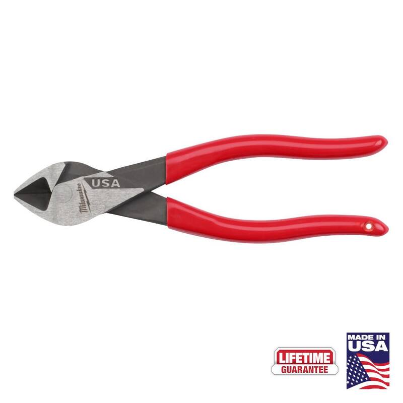 Pinzas de corte diagonal Milwaukee de 7 pulgadas con mango sumergido - MT507