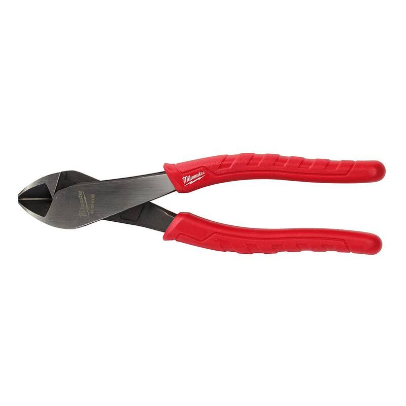 Pinza de corte diagonal Milwaukee de 8 pulgadas con cabeza angulada - 48-22-6128