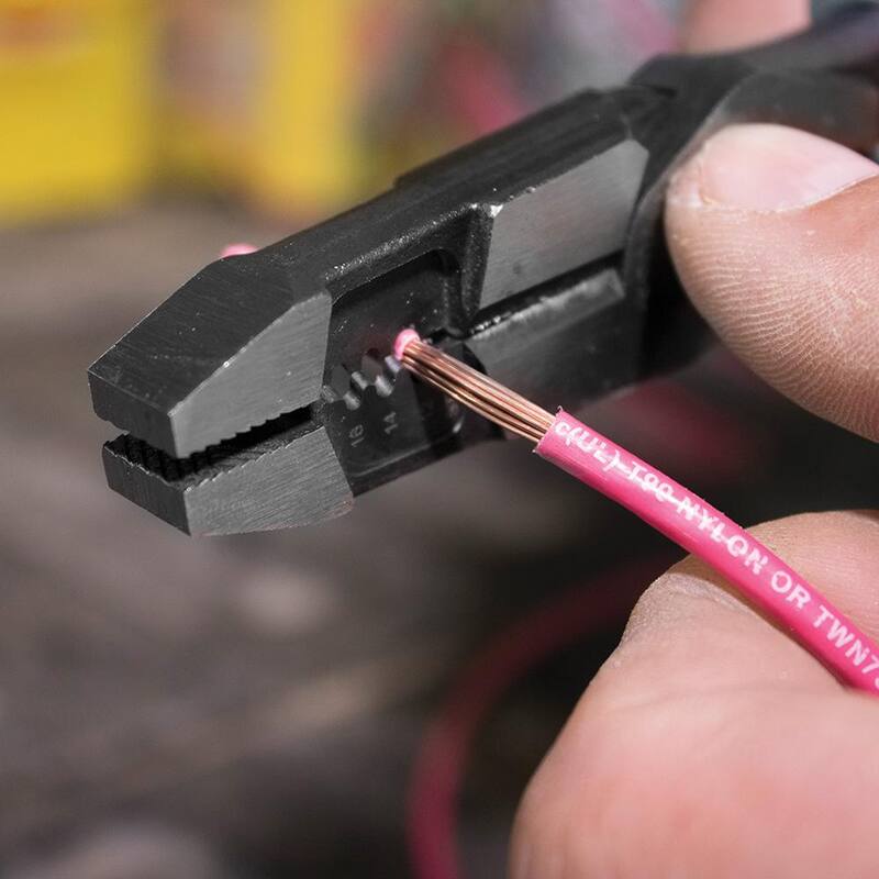 Pinzas híbridas con crimpeador de 8 pulgadas Klein Tools - J2158CRSEN