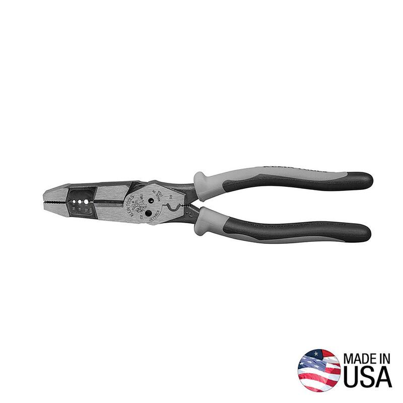 Pinzas híbridas con crimpeador de 8 pulgadas Klein Tools - J2158CRSEN