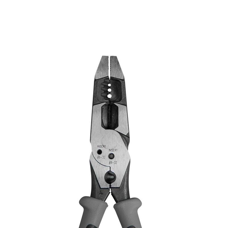 Pinzas híbridas con crimpeador de 8 pulgadas Klein Tools - J2158CRSEN