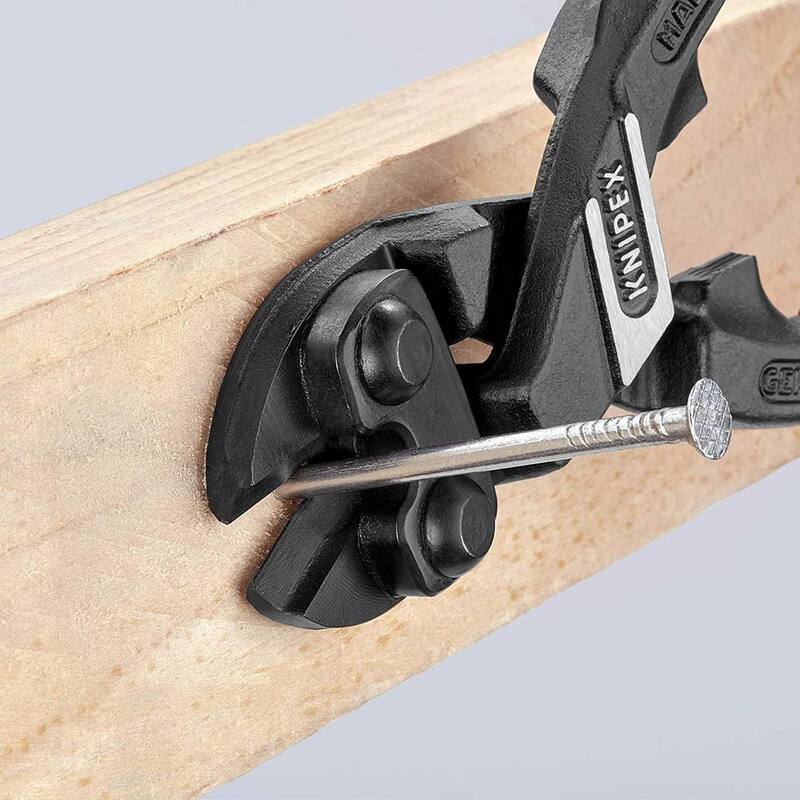 KNIPEX 8 pulgadas de alto apalancamiento CoBolt Cut, con muesca y resorte con agarre cómodo - 71 32 200