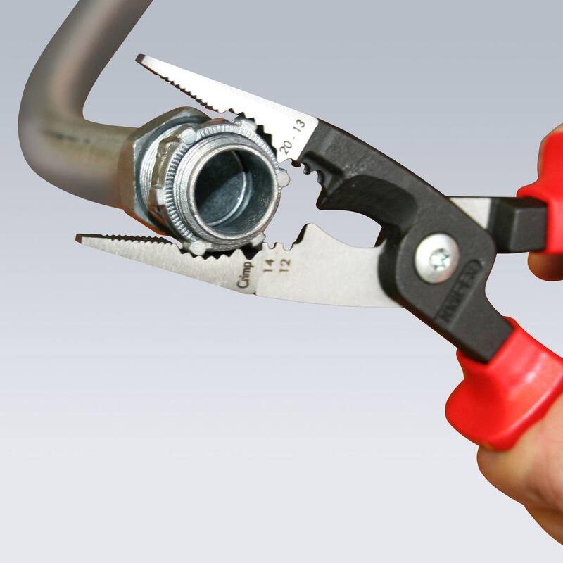 Pinzas de instalación eléctrica aisladas KNIPEX de 8 pulgadas - 13 88 8 US