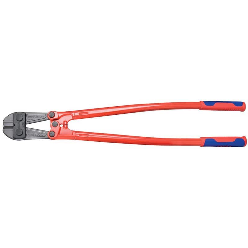 Cortadoras de pernos grandes KNIPEX de 35-3/4 pulgadas con agarre de confort de varios componentes, acero forjado 48 HRC - 71 72 910
