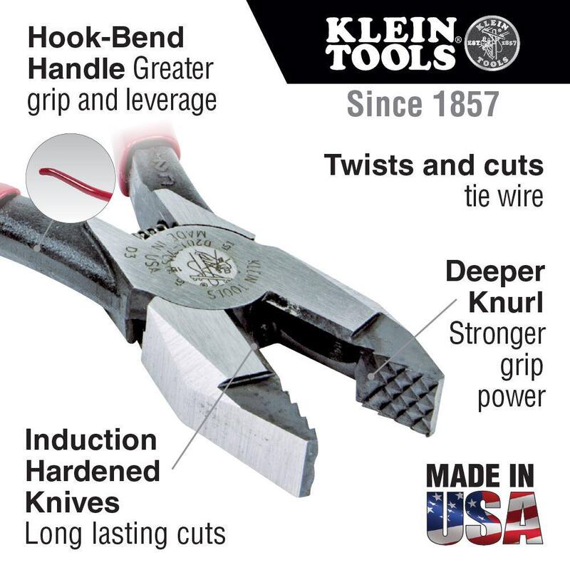 Pinzas de Herrero de Klein Tools, Agresivo Diente de Sierra, 9 pulgadas - D201-7CSTA