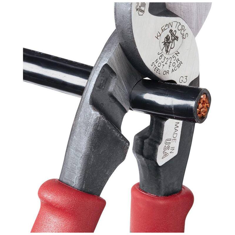 Cortador de cables de alto apalancamiento Klein Tools Journeyman con pelado - J63225NSEN