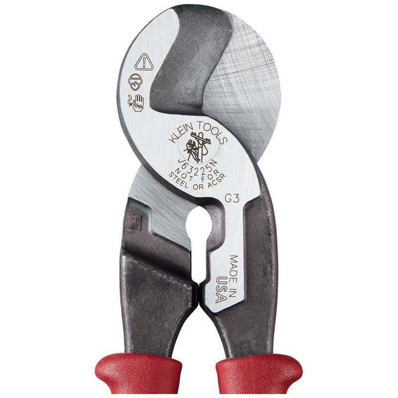 Cortador de cables de alto apalancamiento Klein Tools Journeyman con pelado - J63225NSEN