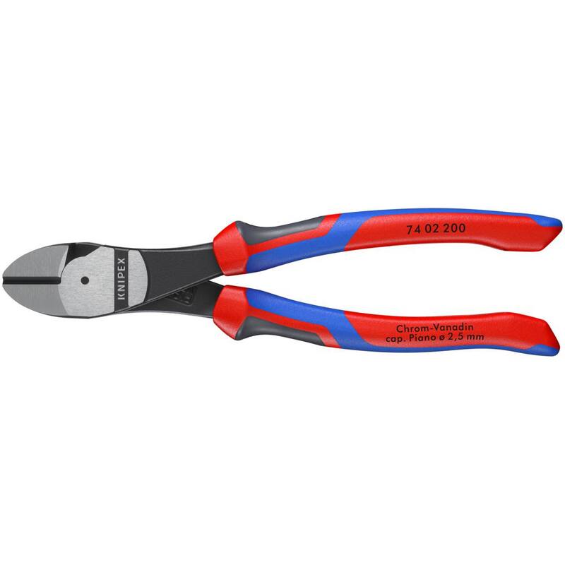 KNIPEX 8 in. Cortadores Diagonales de Alto Rendimiento con Agarre Cómodo - 74 02 200